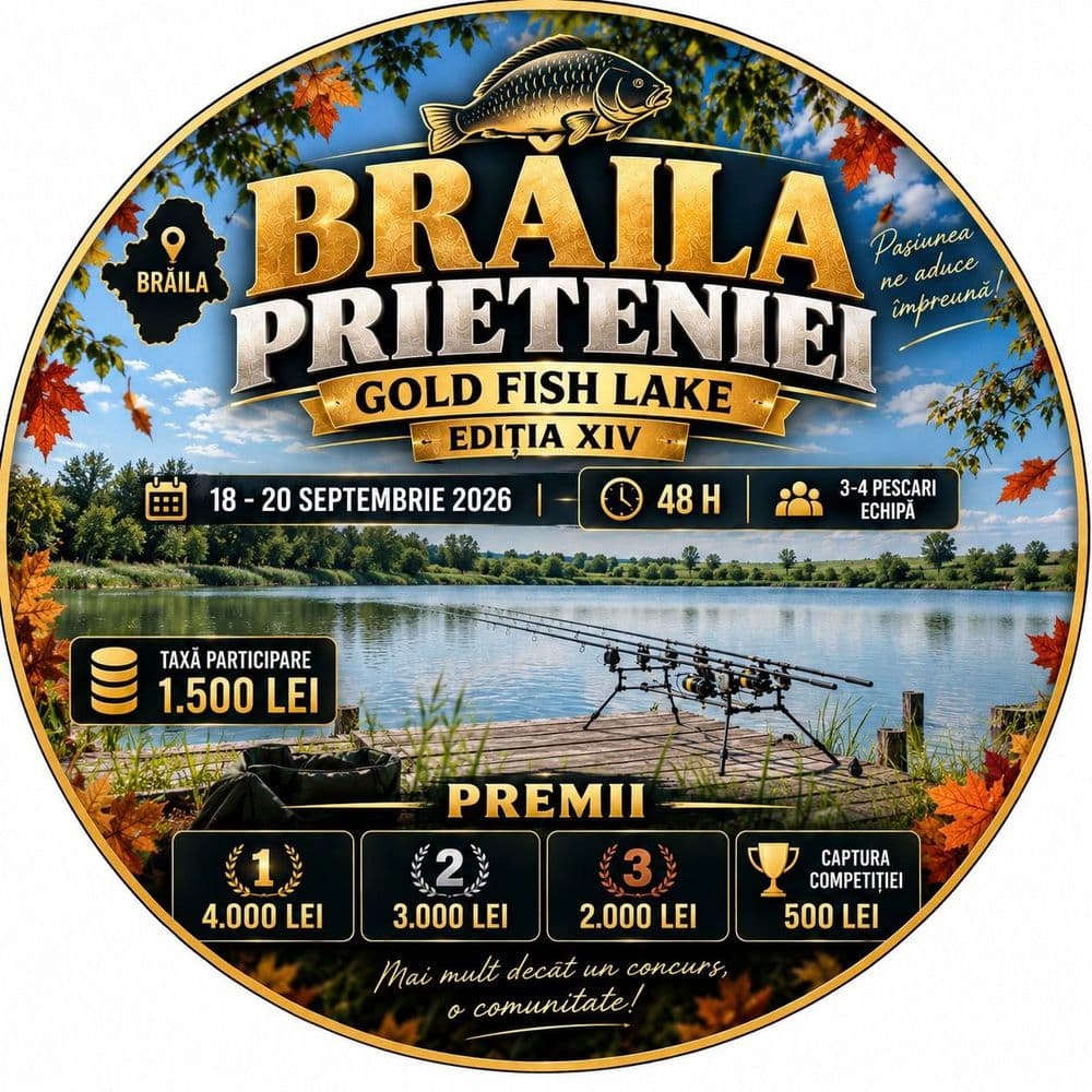 Afișul concursului Braila Prieteniei 18-20.09.2026
