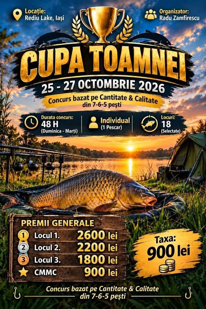 Afișul concursului Cupa Toamnei 2026