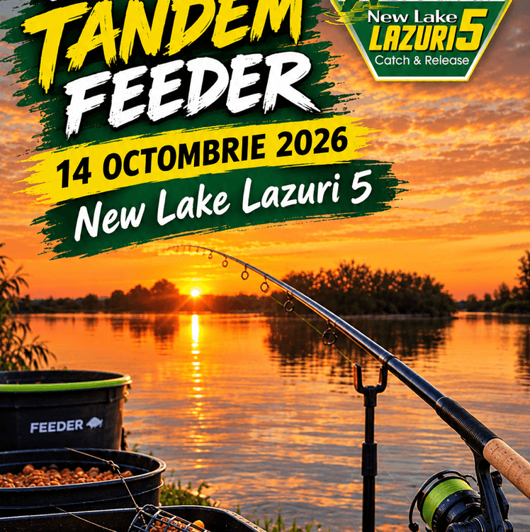 Afișul concursului Cupa tandem feeder 14 oct 2026