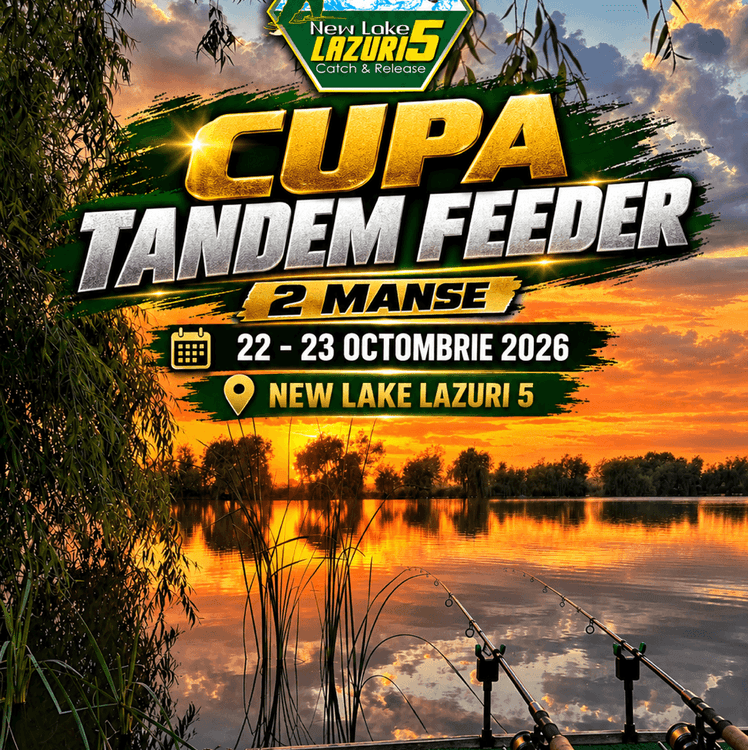 Afișul concursului Cupa Tandem Feeder - 2 Manse 22- 23 octombrie 2026